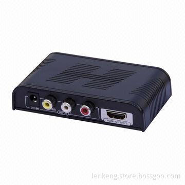 Mini AV Composite Video to HDMI® Converter, 1,080 pixels, Supports Plug-and-play Function